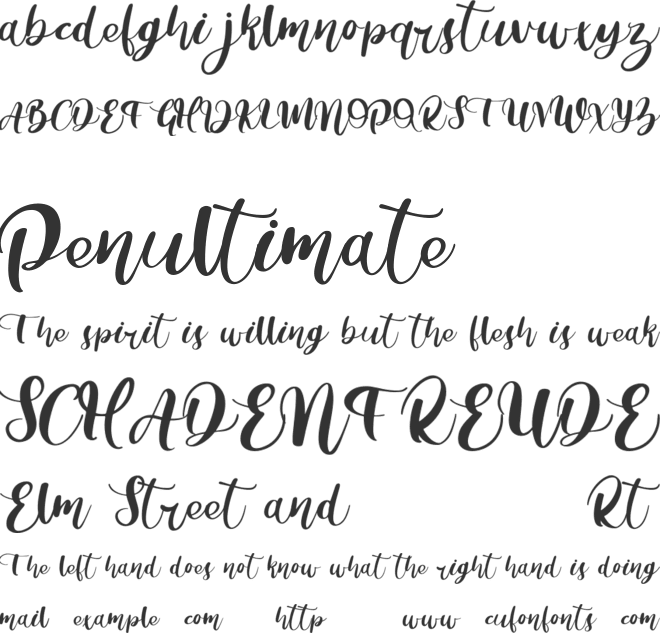 MothersBaby font preview