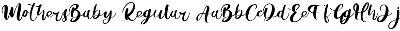 MothersBaby Regular font