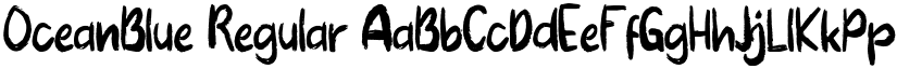 OceanBlue Regular font