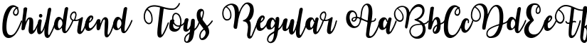Childrend Toys Regular font