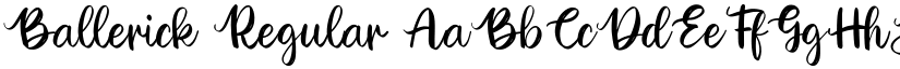 Ballerick Regular font