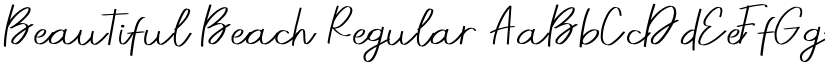 Beautiful Beach Regular font