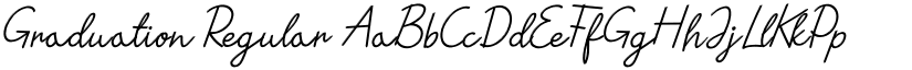 Graduation Regular font