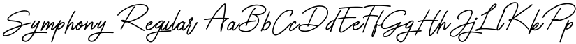 Symphony Regular font