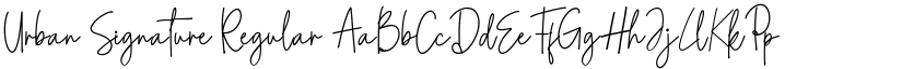Urban Signature Regular font