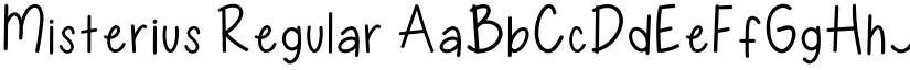 Misterius font download