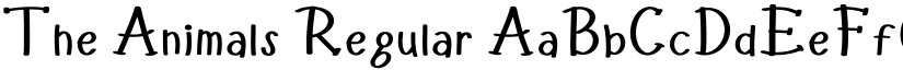 The Animals Regular font