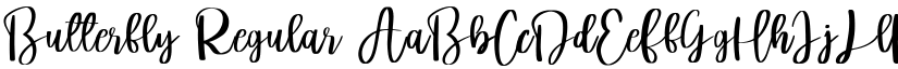 Butterfly Regular font