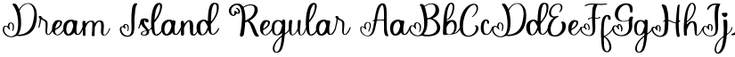 Dream Island Regular font