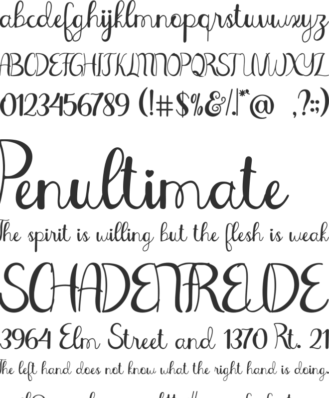 Graduation Day font preview