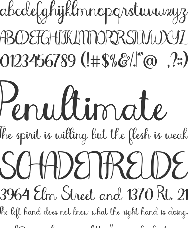 Graduation Day font preview