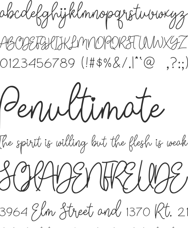 Keep Working font preview