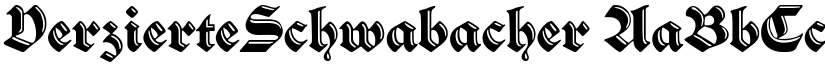 VerzierteSchwabacher font