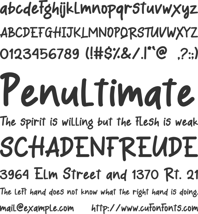 Matcha Latte font preview