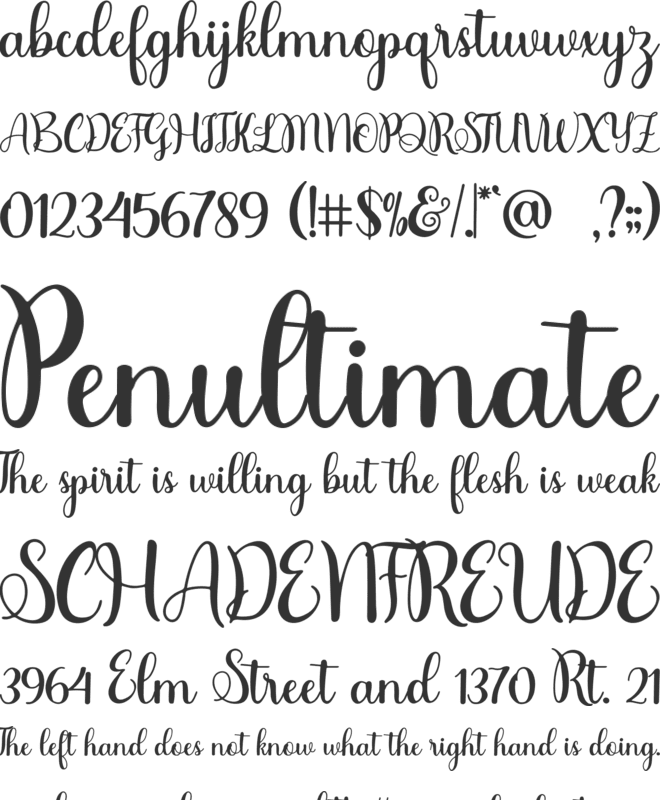 Mermaid font preview