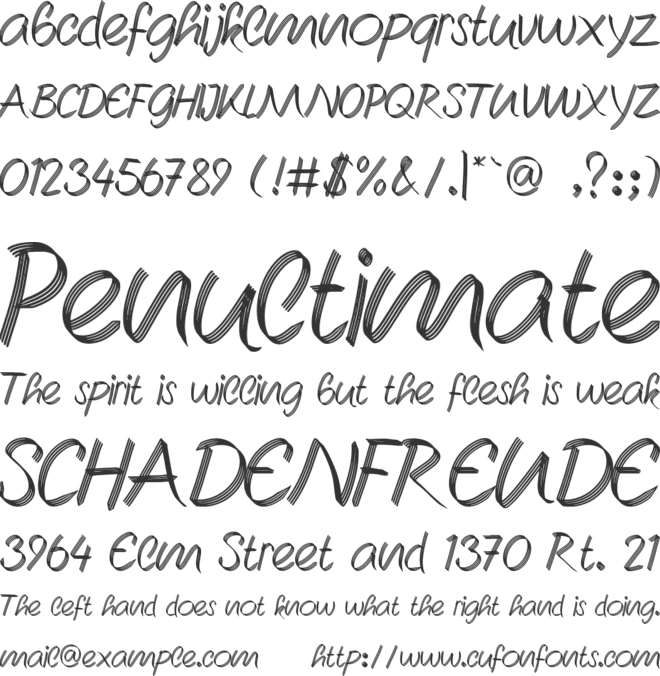 Mothers Day font preview