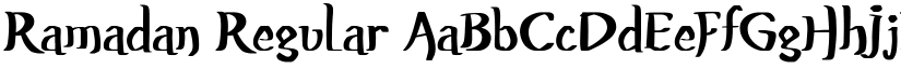 Ramadan Regular font