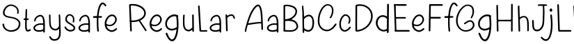 Staysafe Regular font