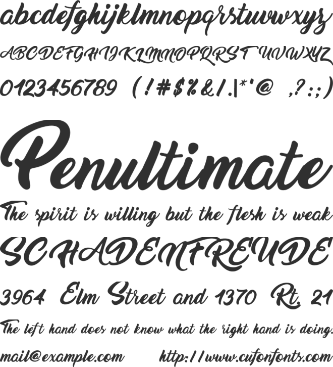 Stepping Stone font preview