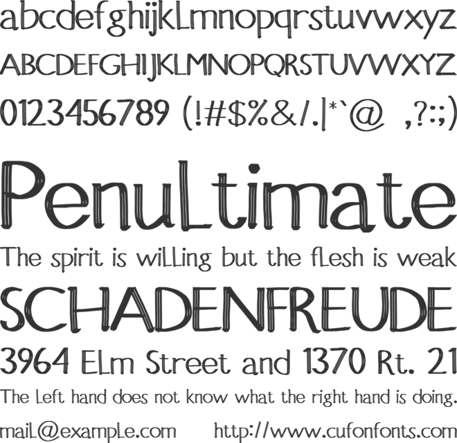 Success font preview