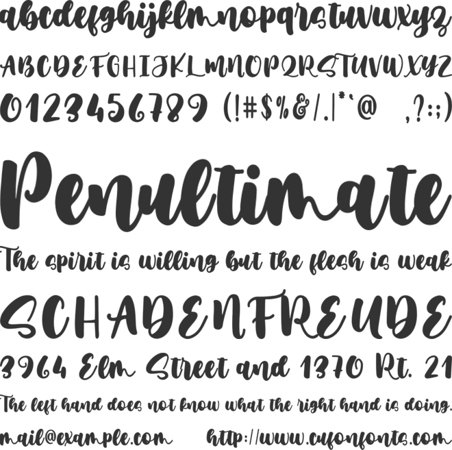 Super Dad font preview