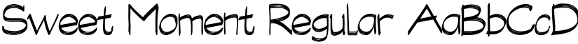 Sweet Moment Regular font