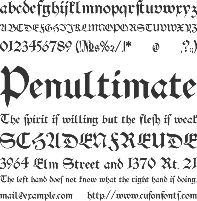 Schwaben Alt font preview