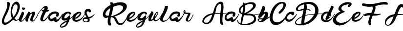 Vintages Regular font