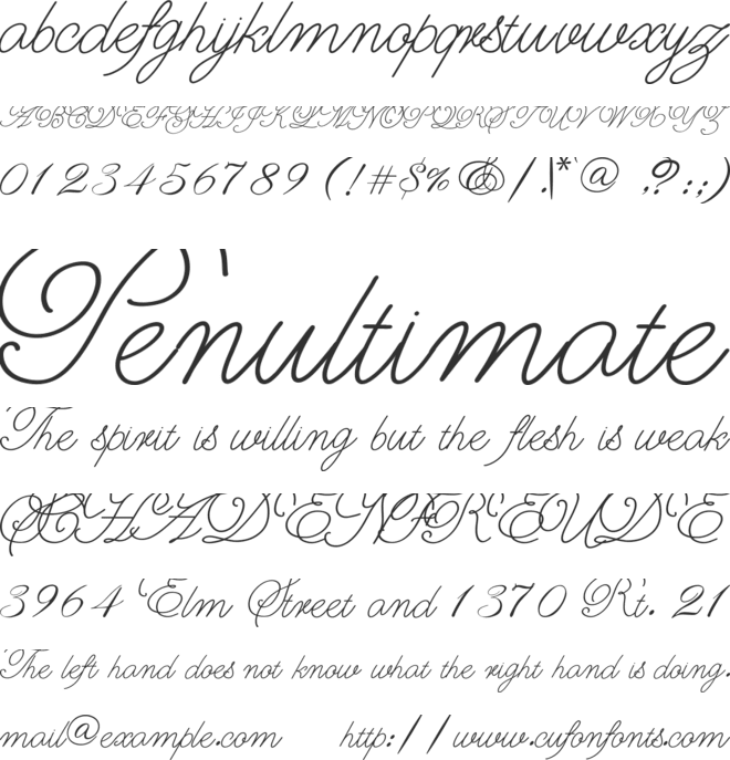 Yummy font preview