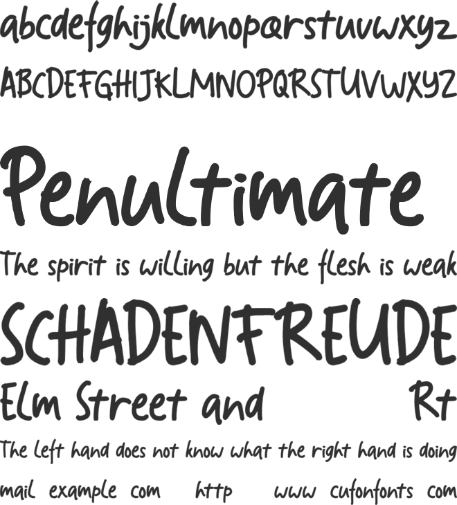 Fathers Day font preview