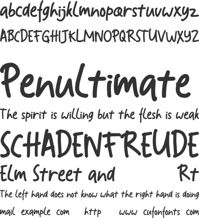 Fathers Day font preview