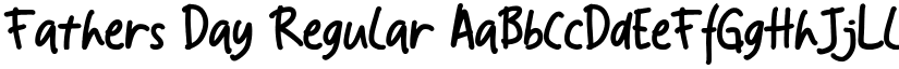 Fathers Day Regular font