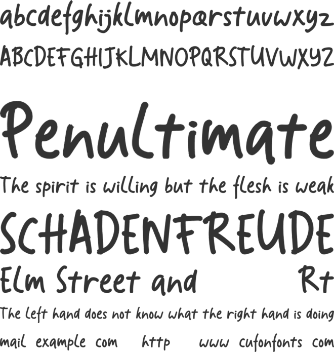 Handwriting-Delhi font preview