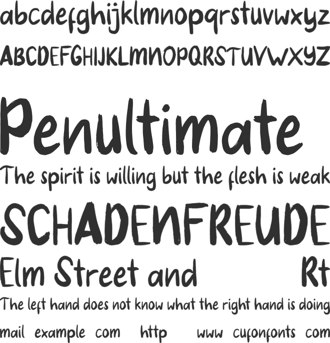 Procreate font preview