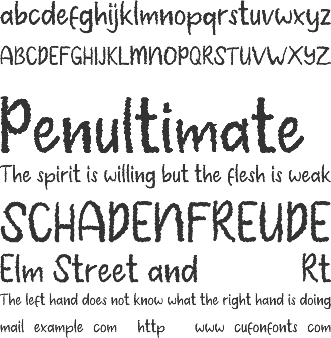 Handwriting-Mexico font preview