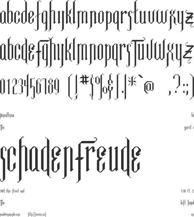 Luxembourg font preview