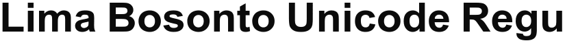 Lima Bosonto Unicode Regular font