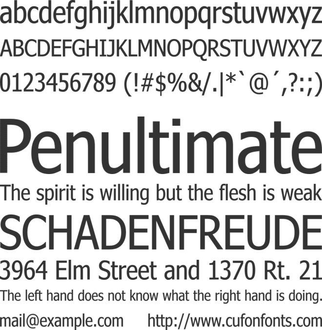 Nina font preview