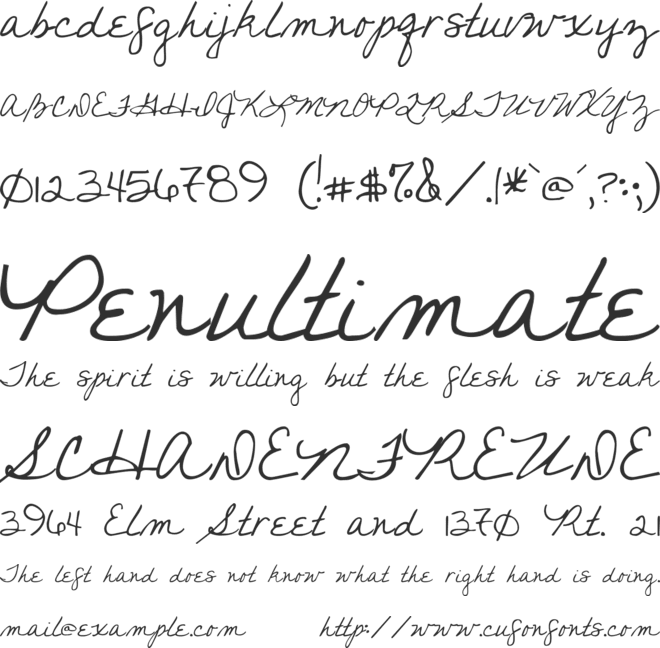you found me font preview