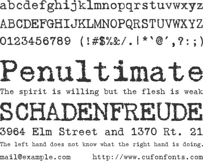 Gabriele Black Ribbon FG font preview