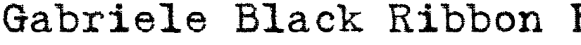 Gabriele Black Ribbon FG Regular font