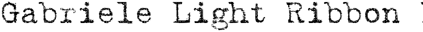 Gabriele Light Ribbon FG Regular font