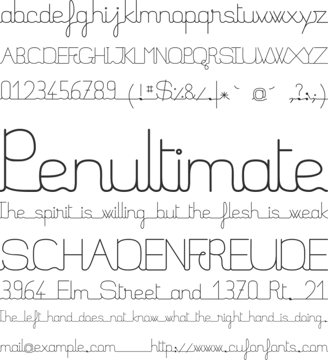 FilatureStd font preview