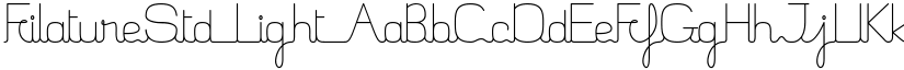 FilatureStd Light font