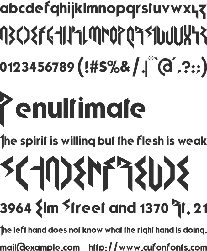 Fujita Ray font preview