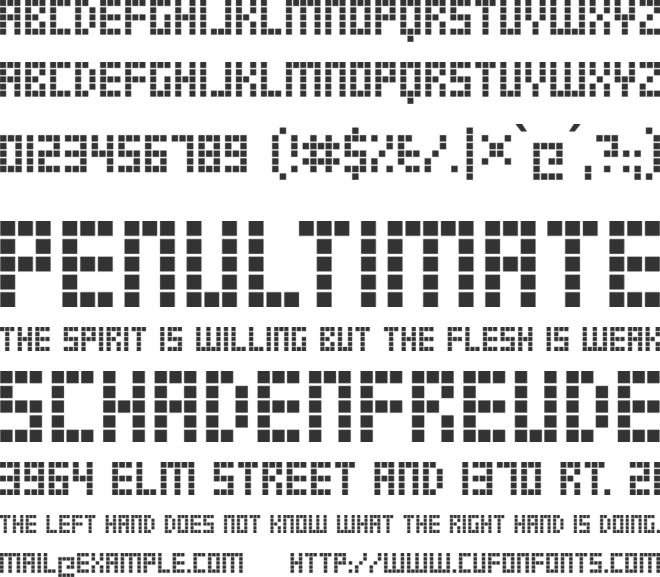 TRS Million font preview