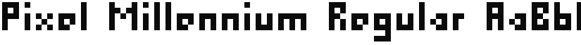 Pixel Millennium Regular font