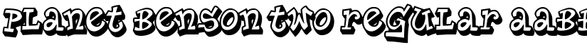 Planet Benson Two Regular font