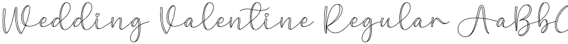 Wedding Valentine Regular font
