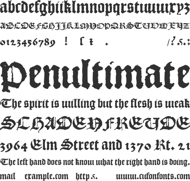 1492 Quadrata Lim font preview
